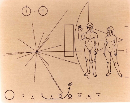 destička sondy Pioneer 10