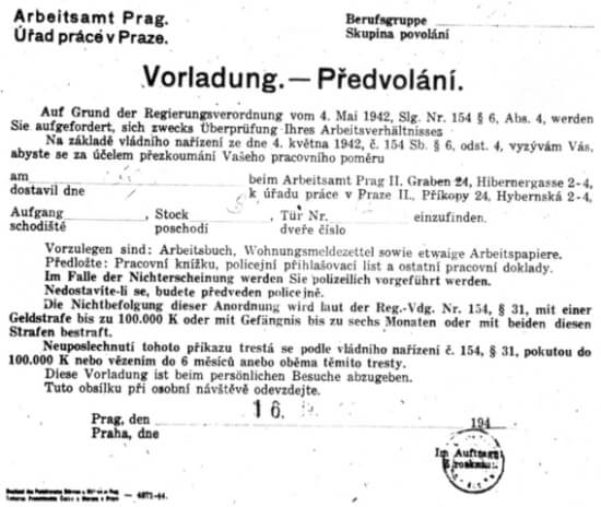 předvolání